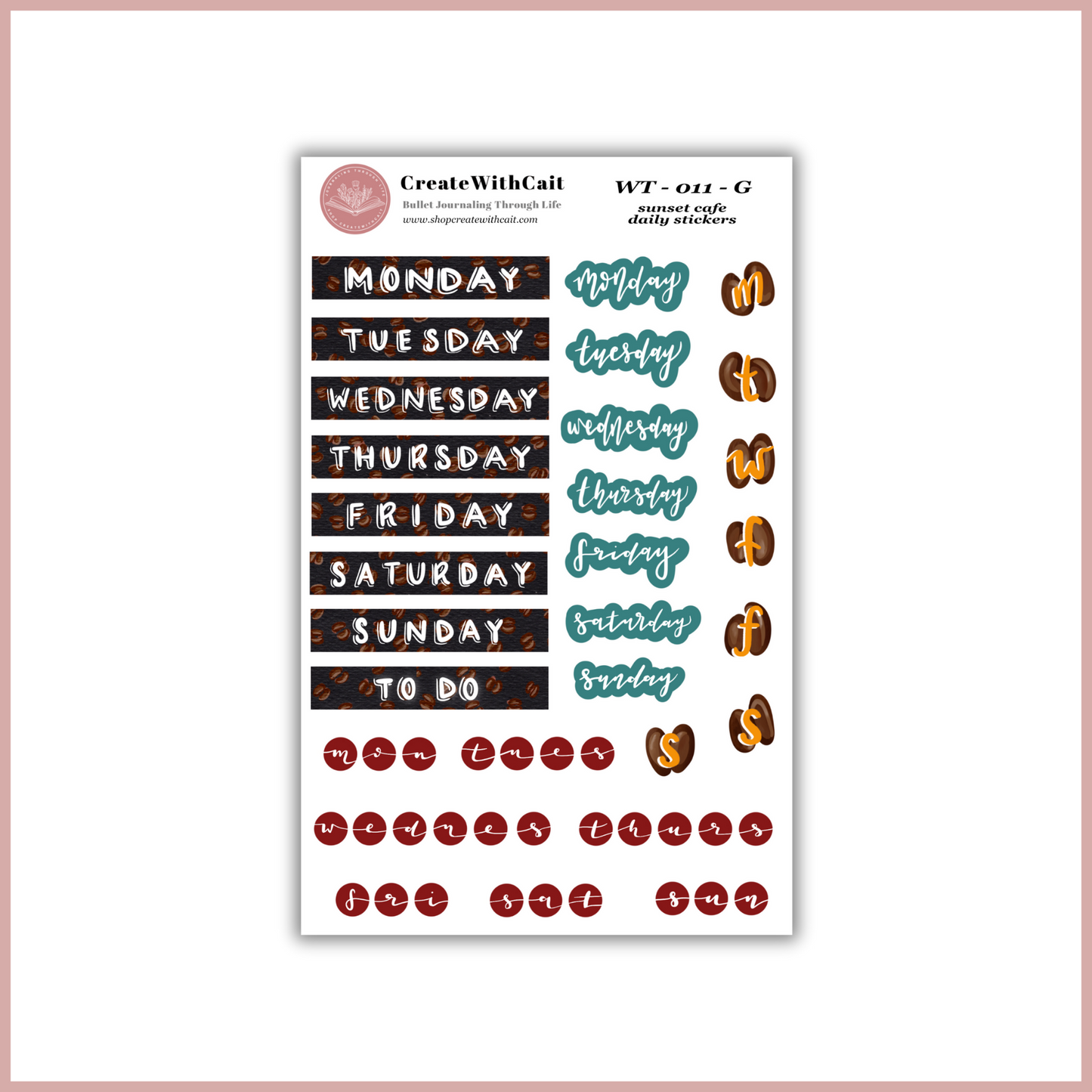 Sunset Cafe Monthly Kit