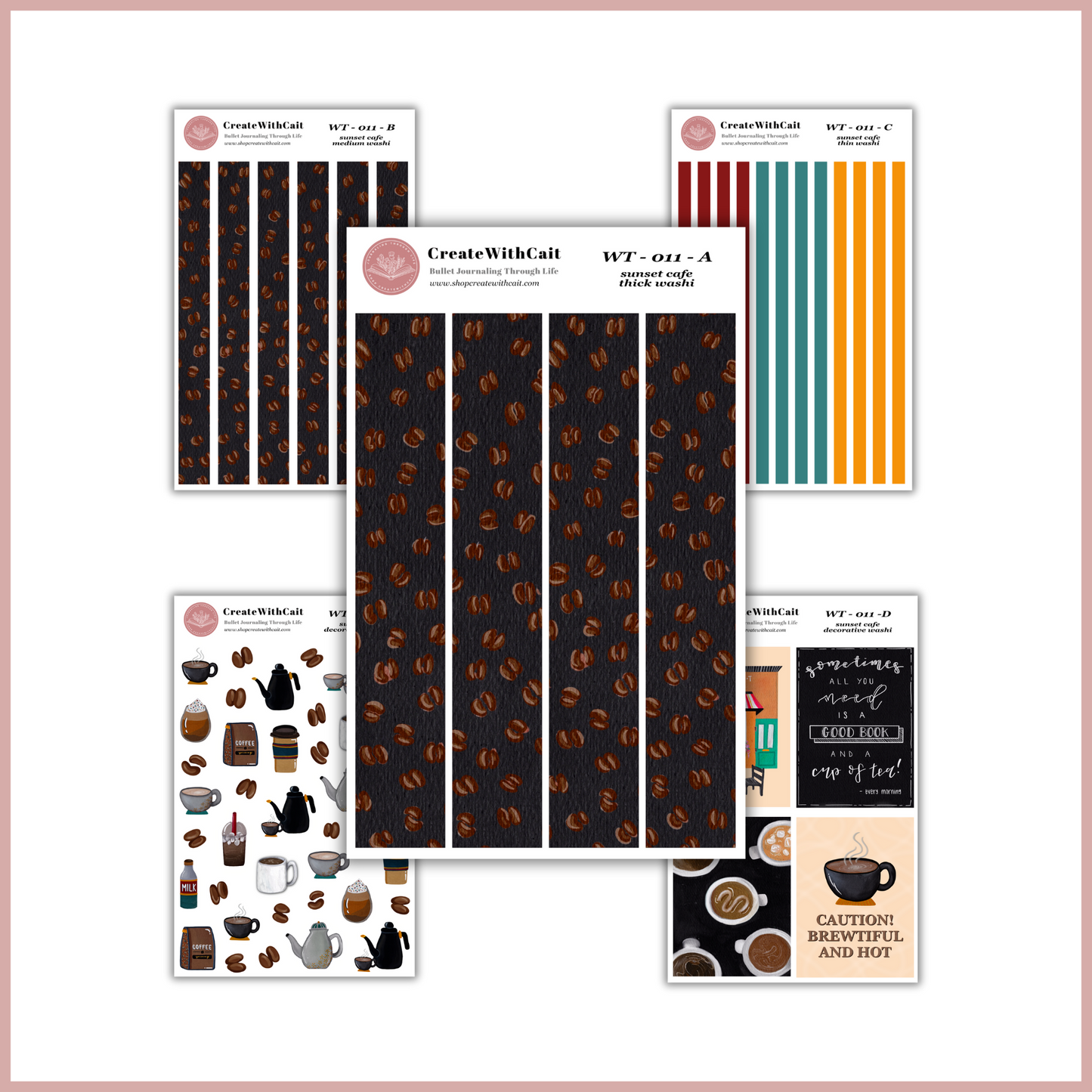 Sunset Cafe Washi Tape