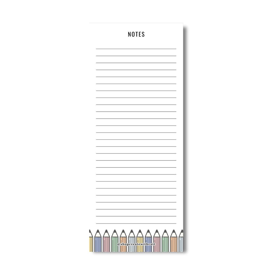 Pencil Notepad - 3.5" x 8.5"