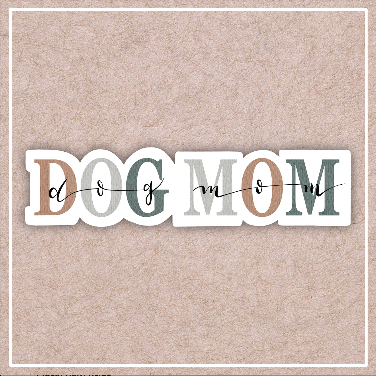 Dog Mom Thin Sticker