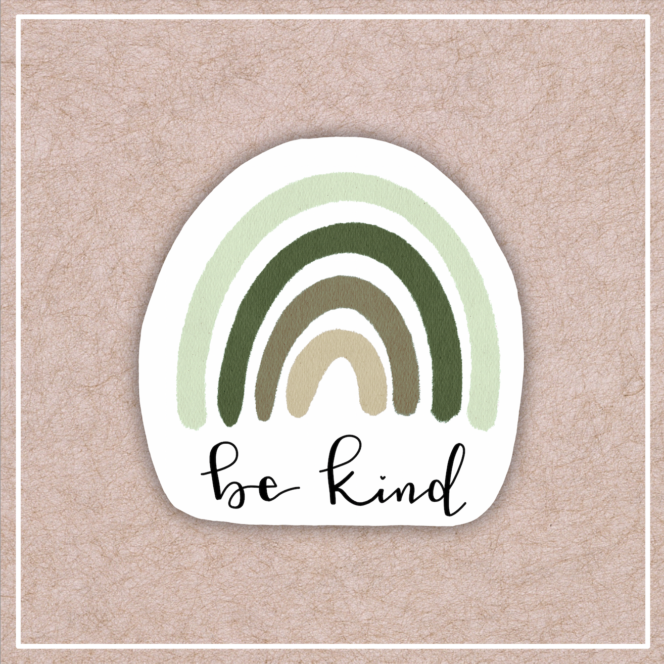 Be Kind Rainbow Sticker