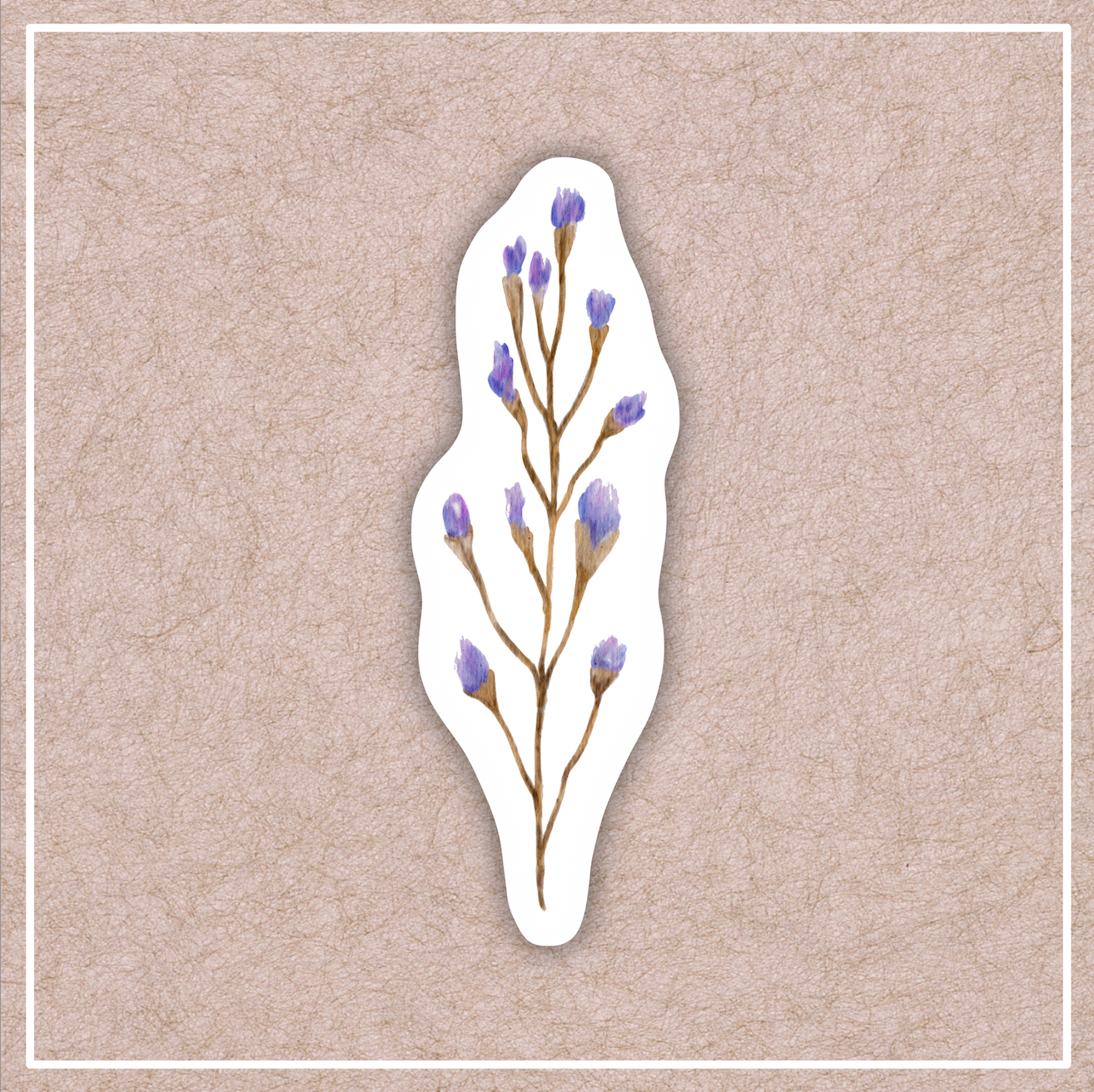 Purple Wildflower Sticker