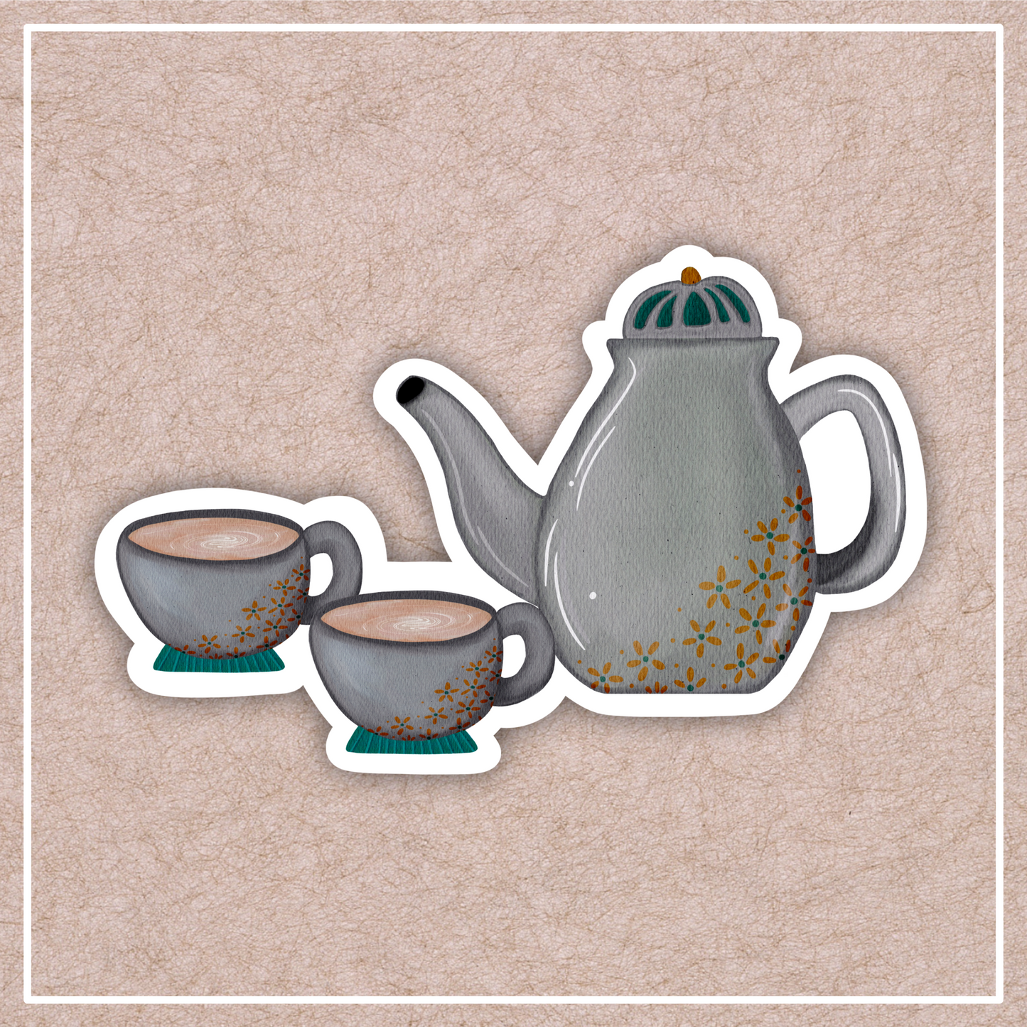 Tea Time Sticker