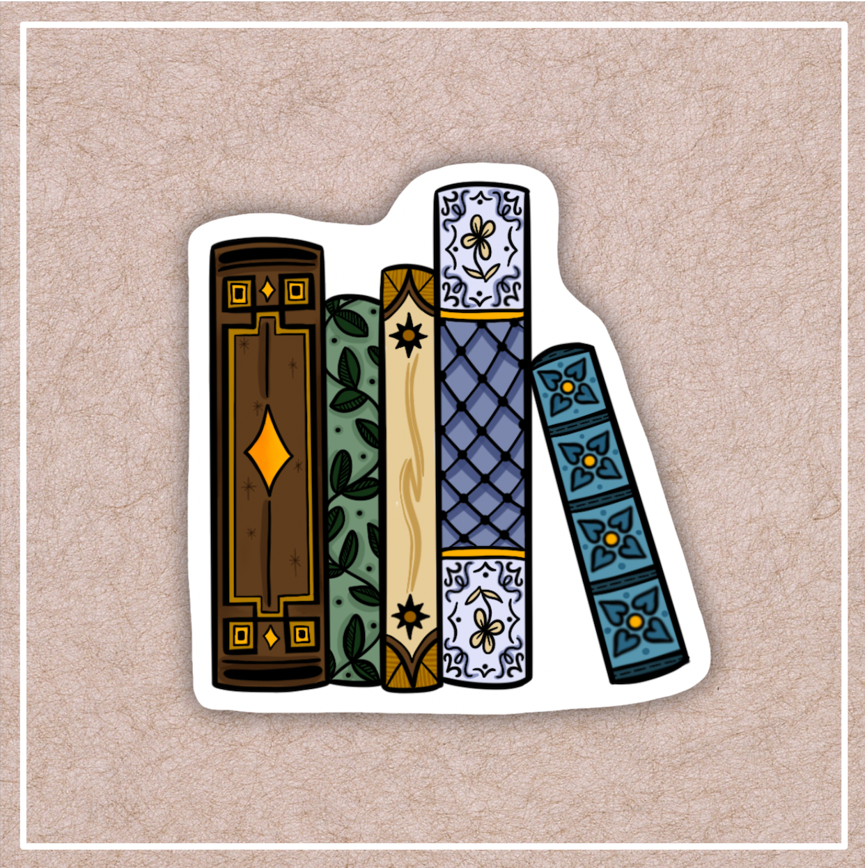 Bookshelf Vinyl Sticker