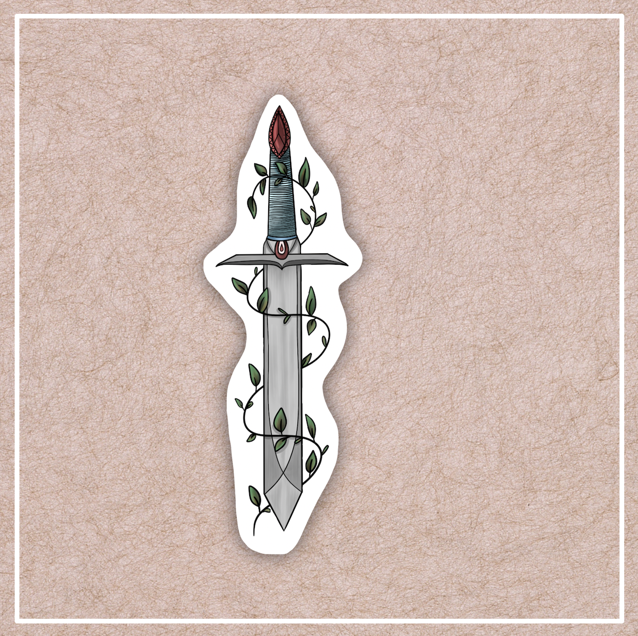 Fantasy Sword Vinyl Sticker