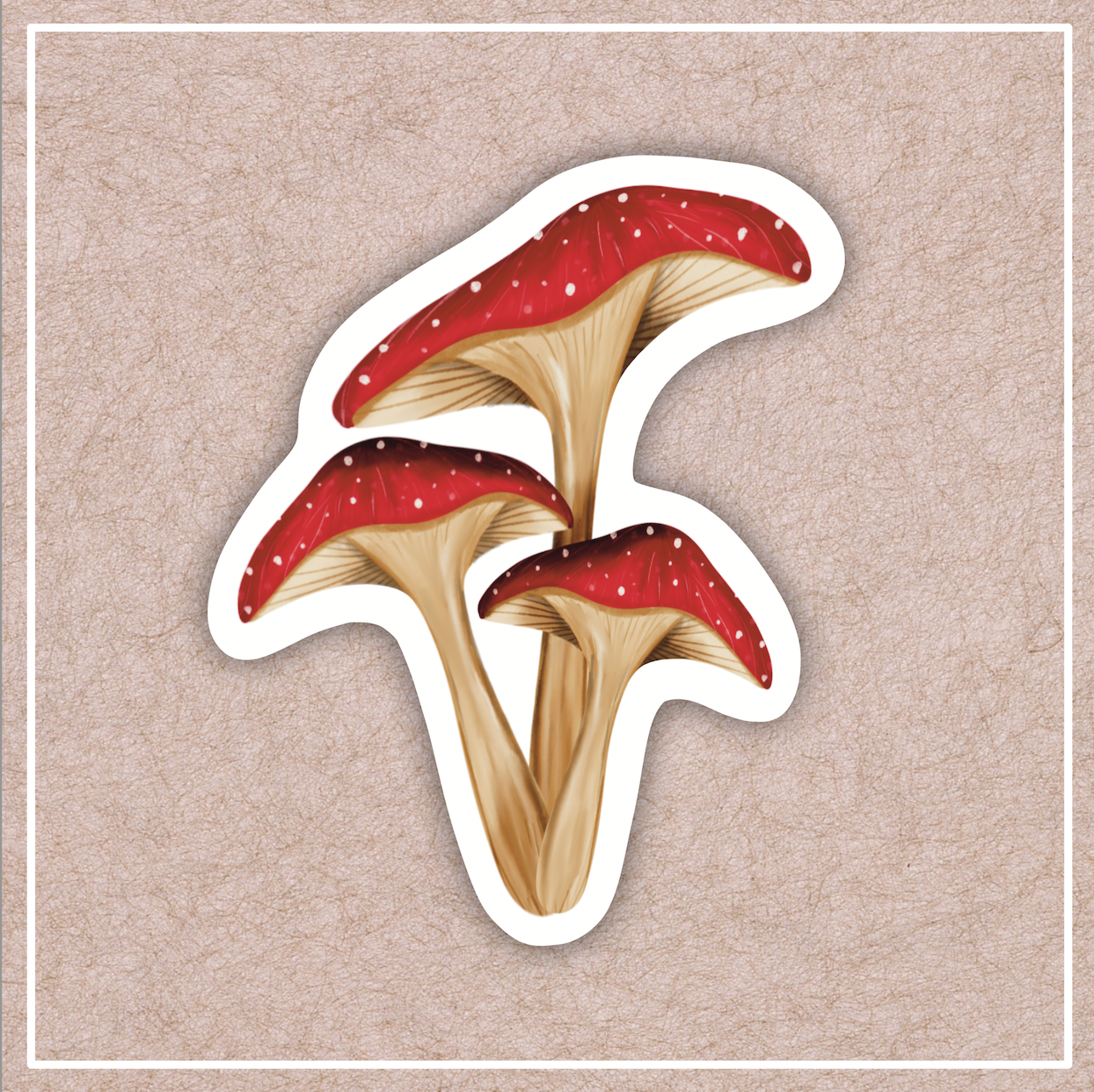 Mushroom Vinyl Sticker