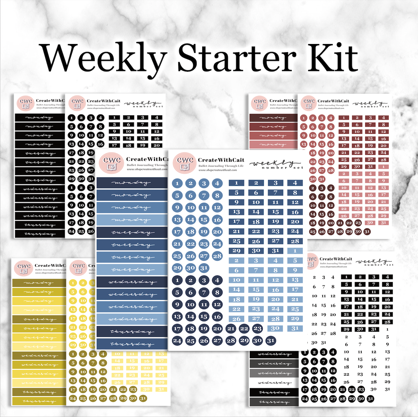 Bullet Journal Printables Starter Pack