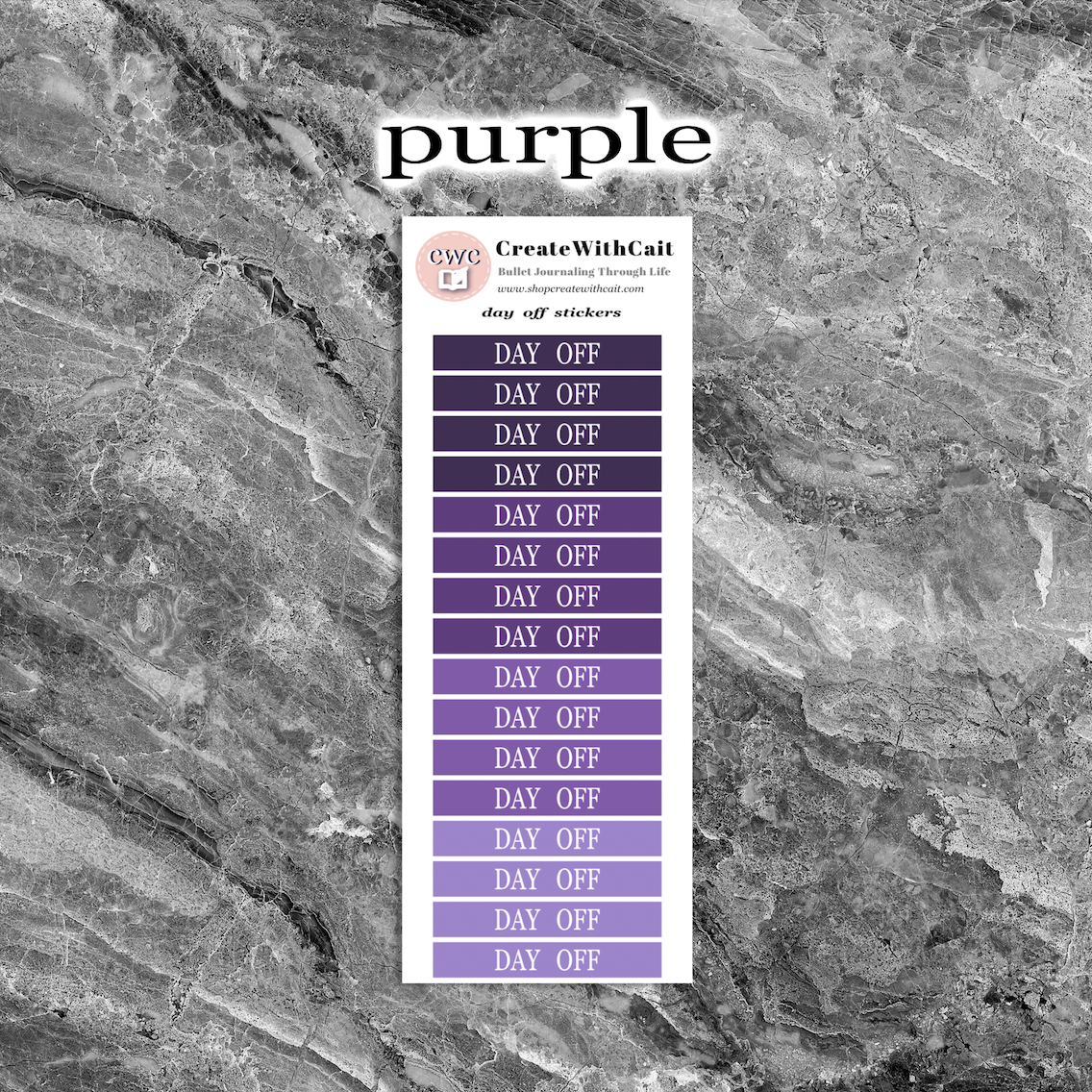 Day Off Banner Stickers