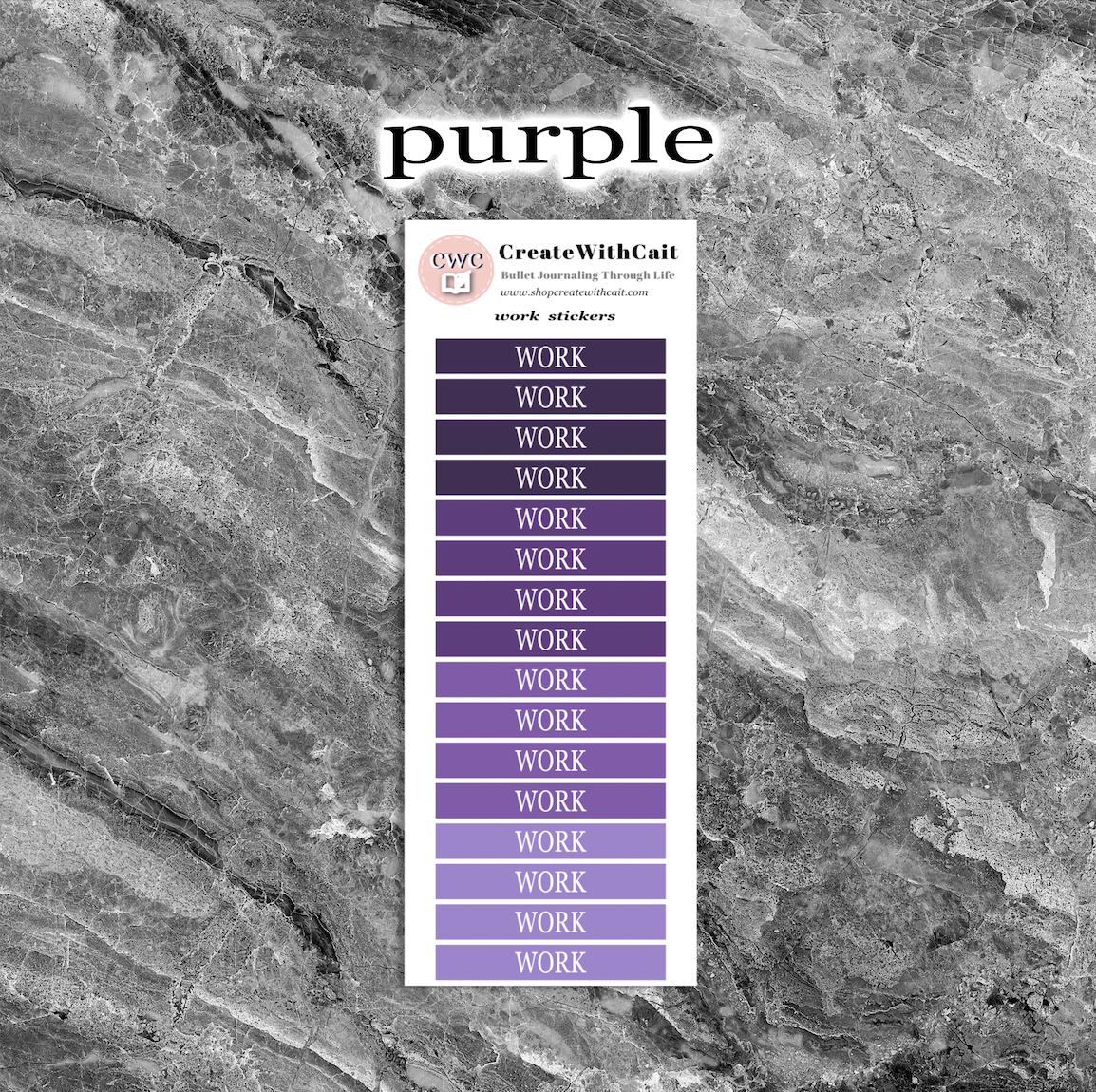 Work Banner Stickers