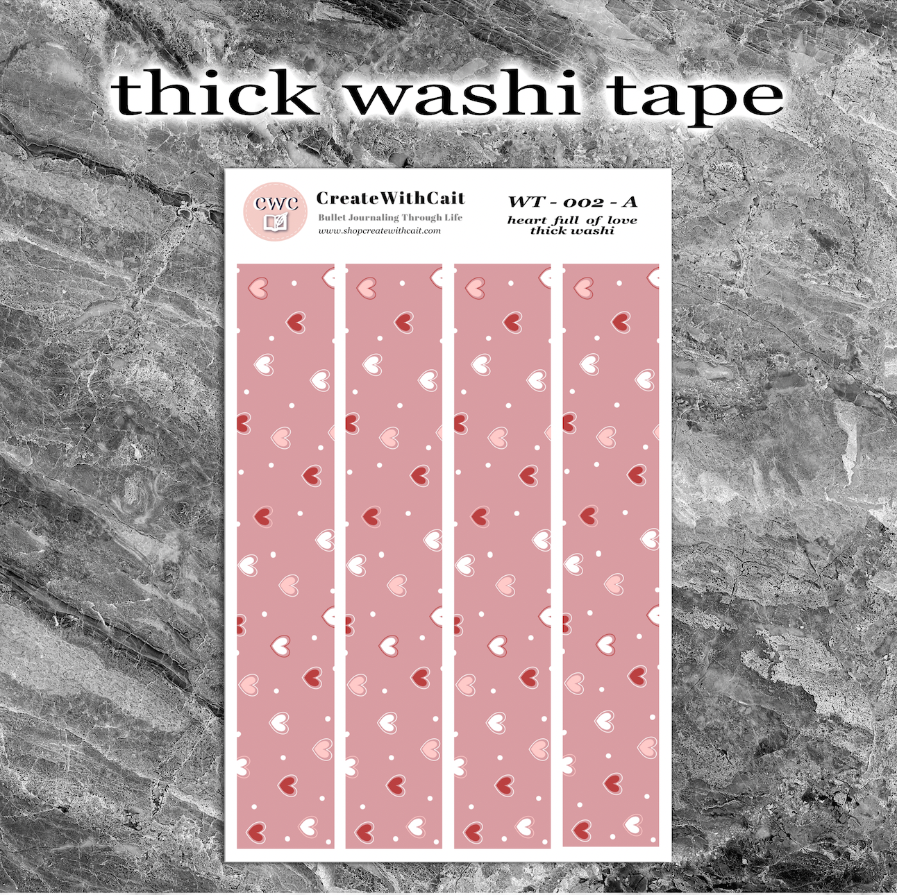 Heart Full Of Love Washi Tape