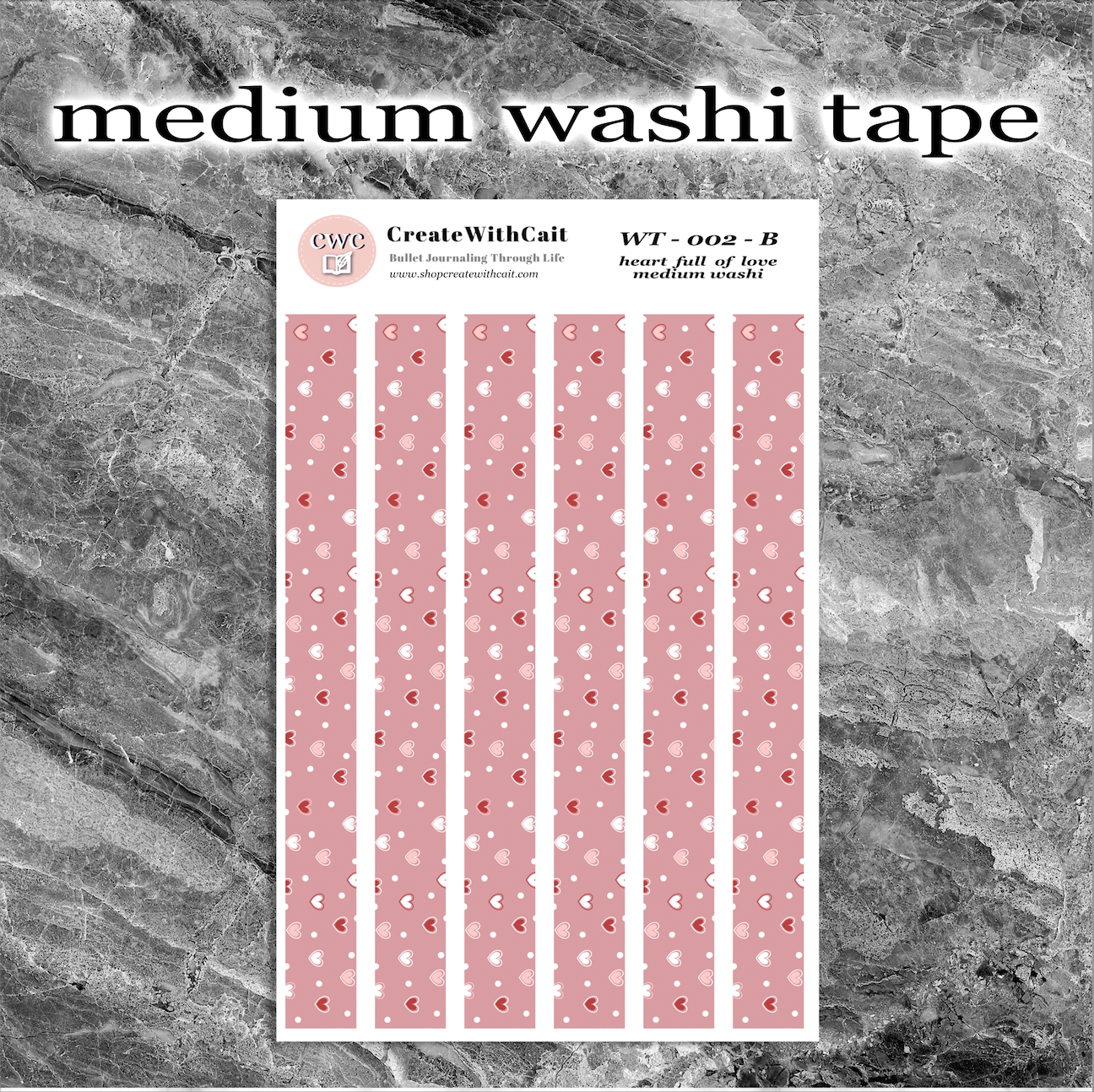 Heart Full Of Love Washi Tape