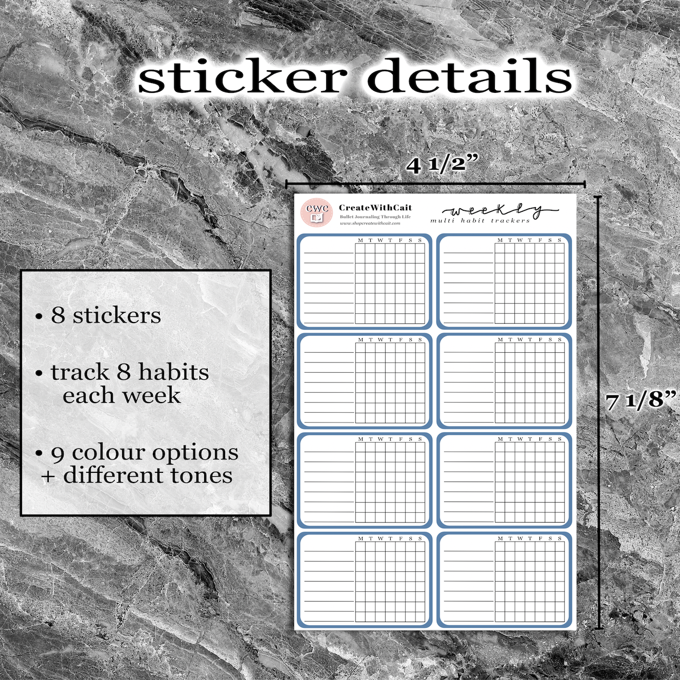 Weekly Multi Habit Trackers