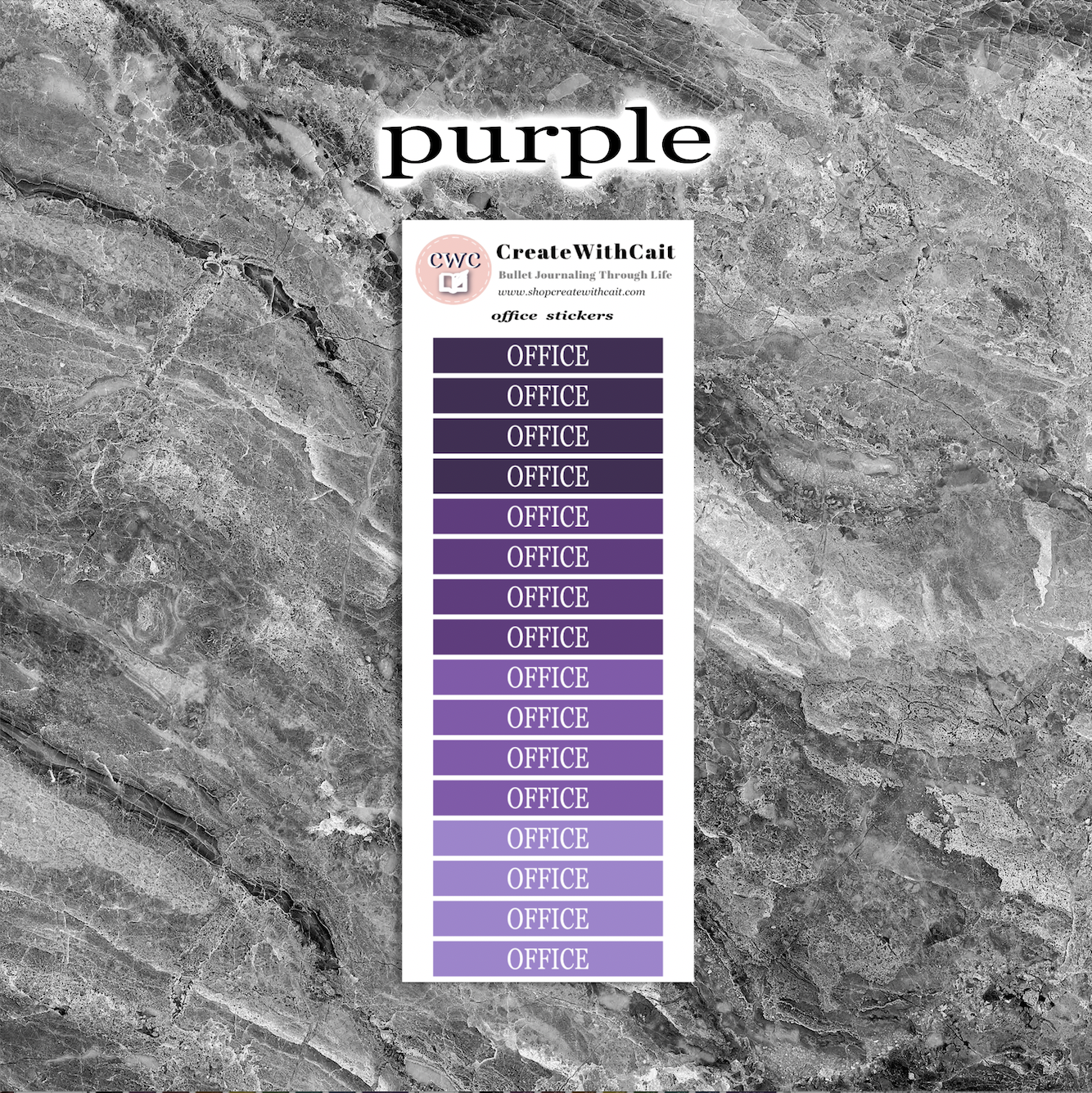 Office Banner Sticker