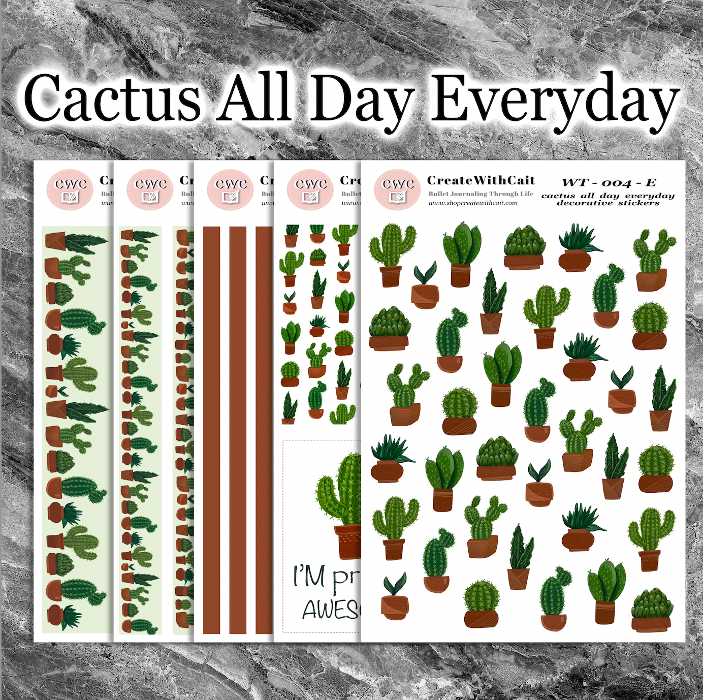 Cactus All Day Everyday Washi Tape