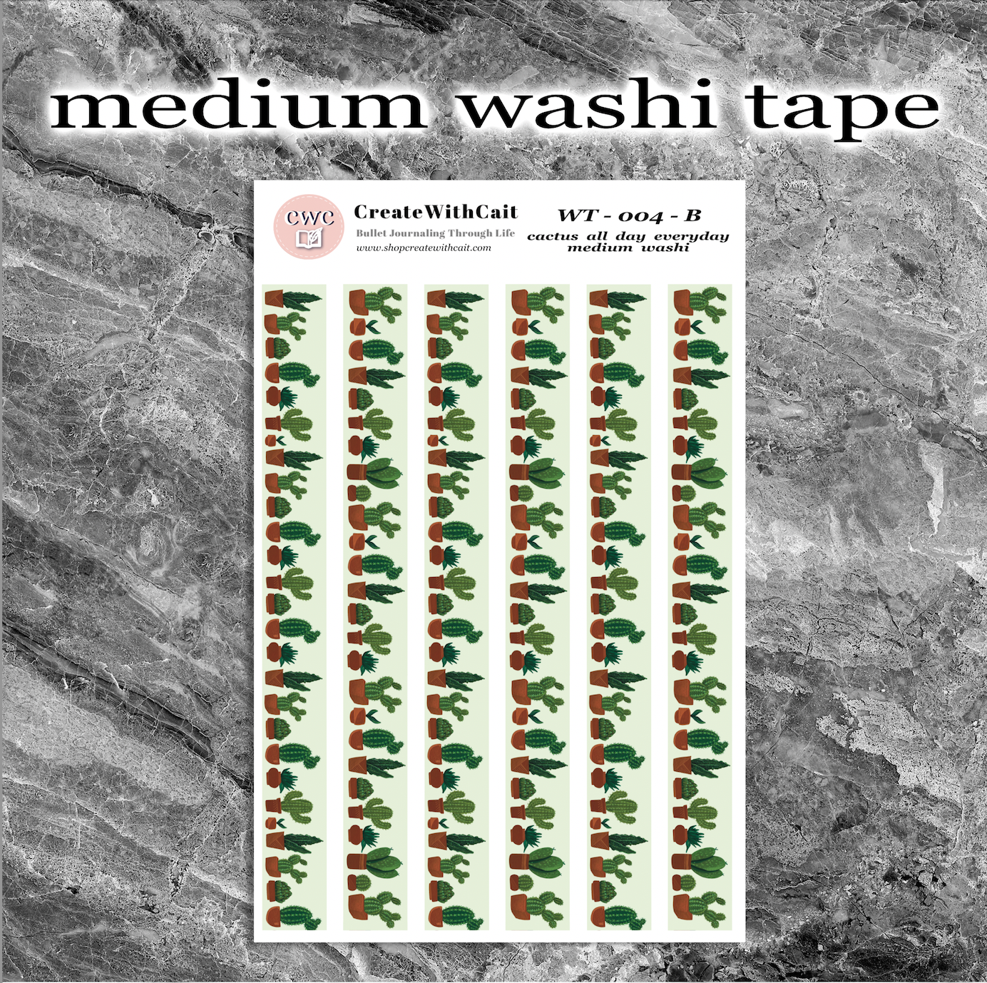Cactus All Day Everyday Washi Tape