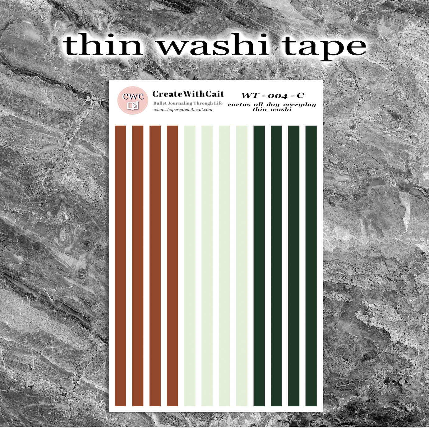 Cactus All Day Everyday Washi Tape