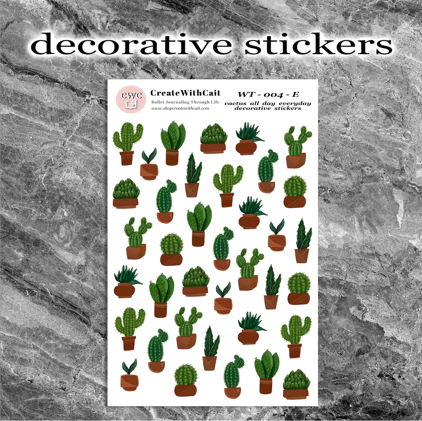 Cactus All Day Everyday Washi Tape