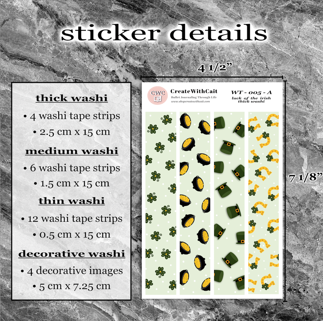 Luck Of The Irish Washi Tape