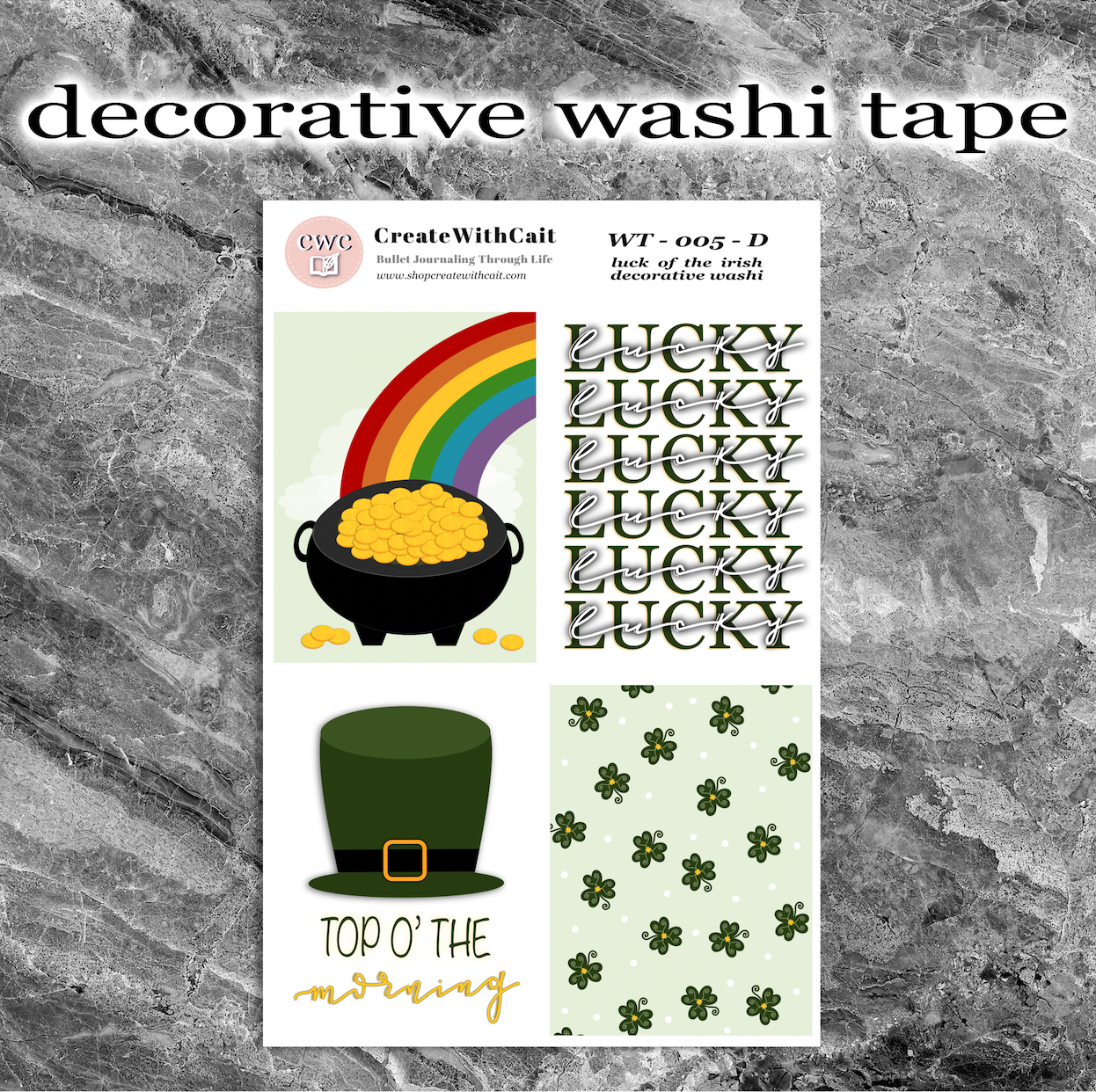 Luck Of The Irish Washi Tape