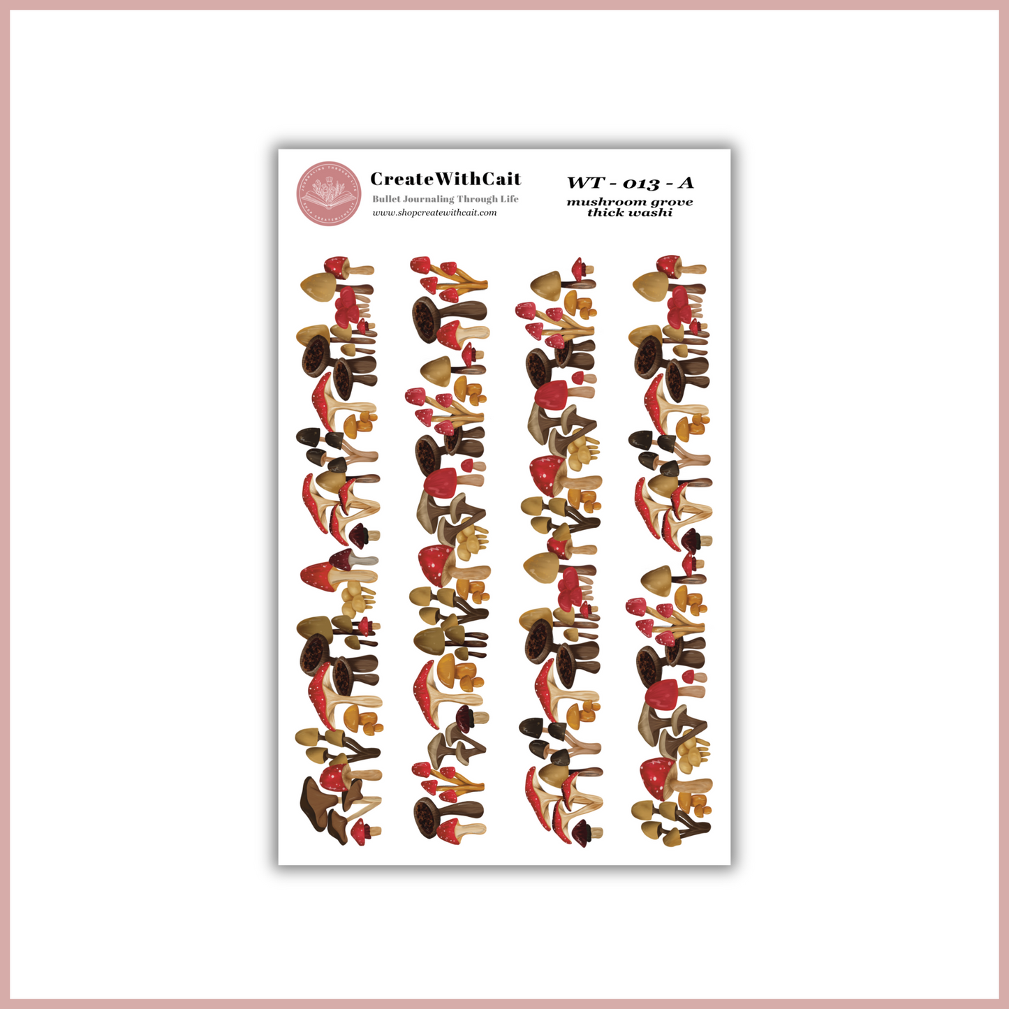 Mushroom Grove Washi Tape