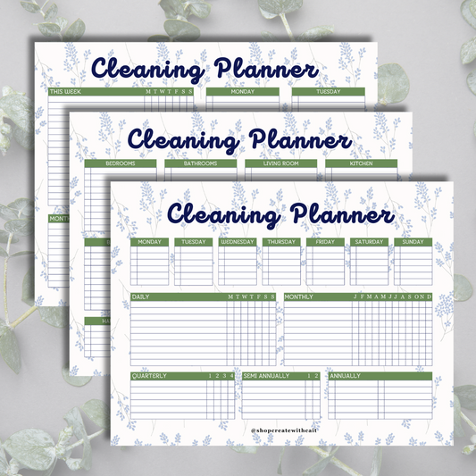 Cleaning Planner Template