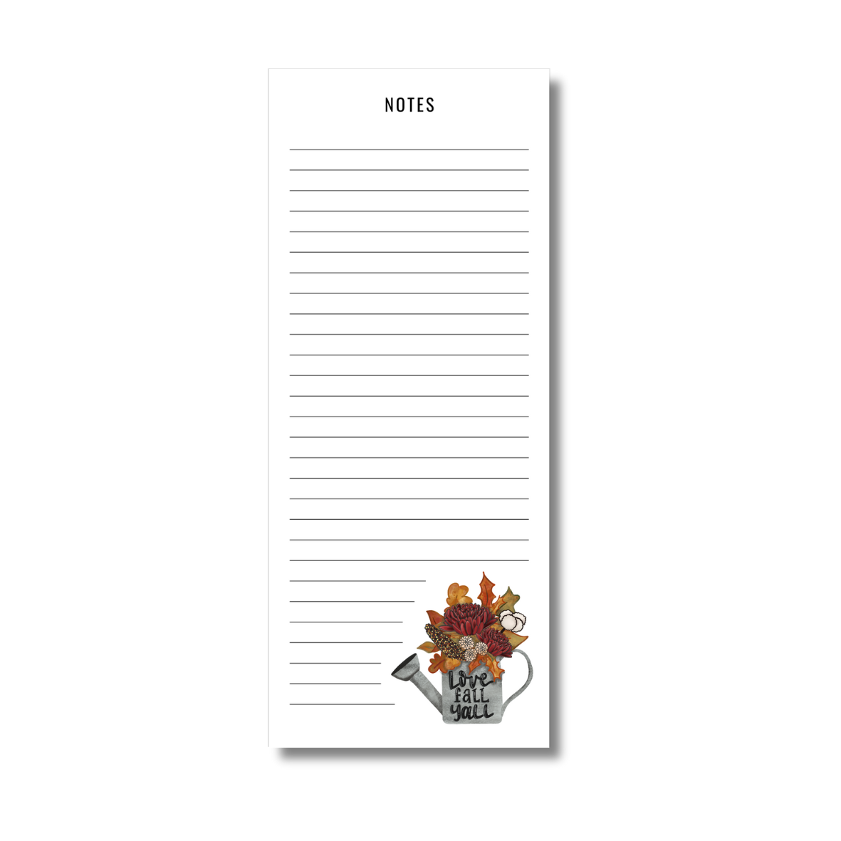 Fall Bouquet Notepad - 3.5" x 8.5"