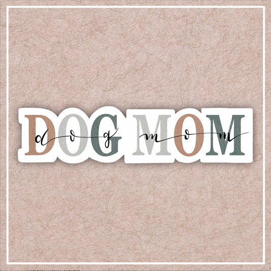 Dog Mom Thin Sticker
