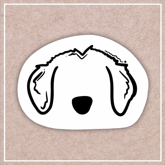 "Murphy" Dog Ear Outline Sticker