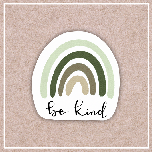 Be Kind Rainbow Sticker