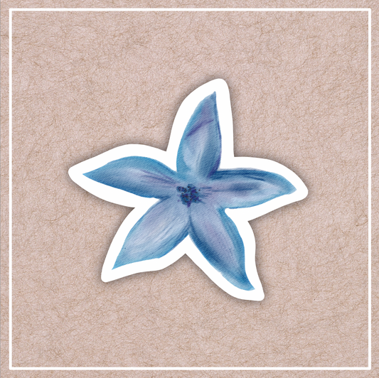 Blue Lily Sticker