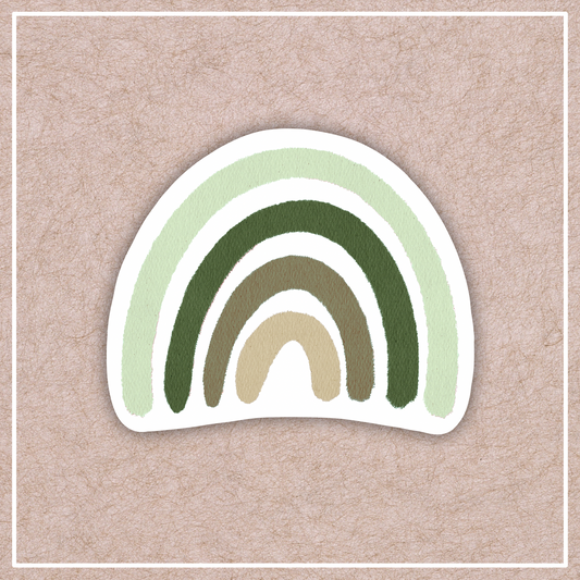 Green Neutral Rainbow Sticker