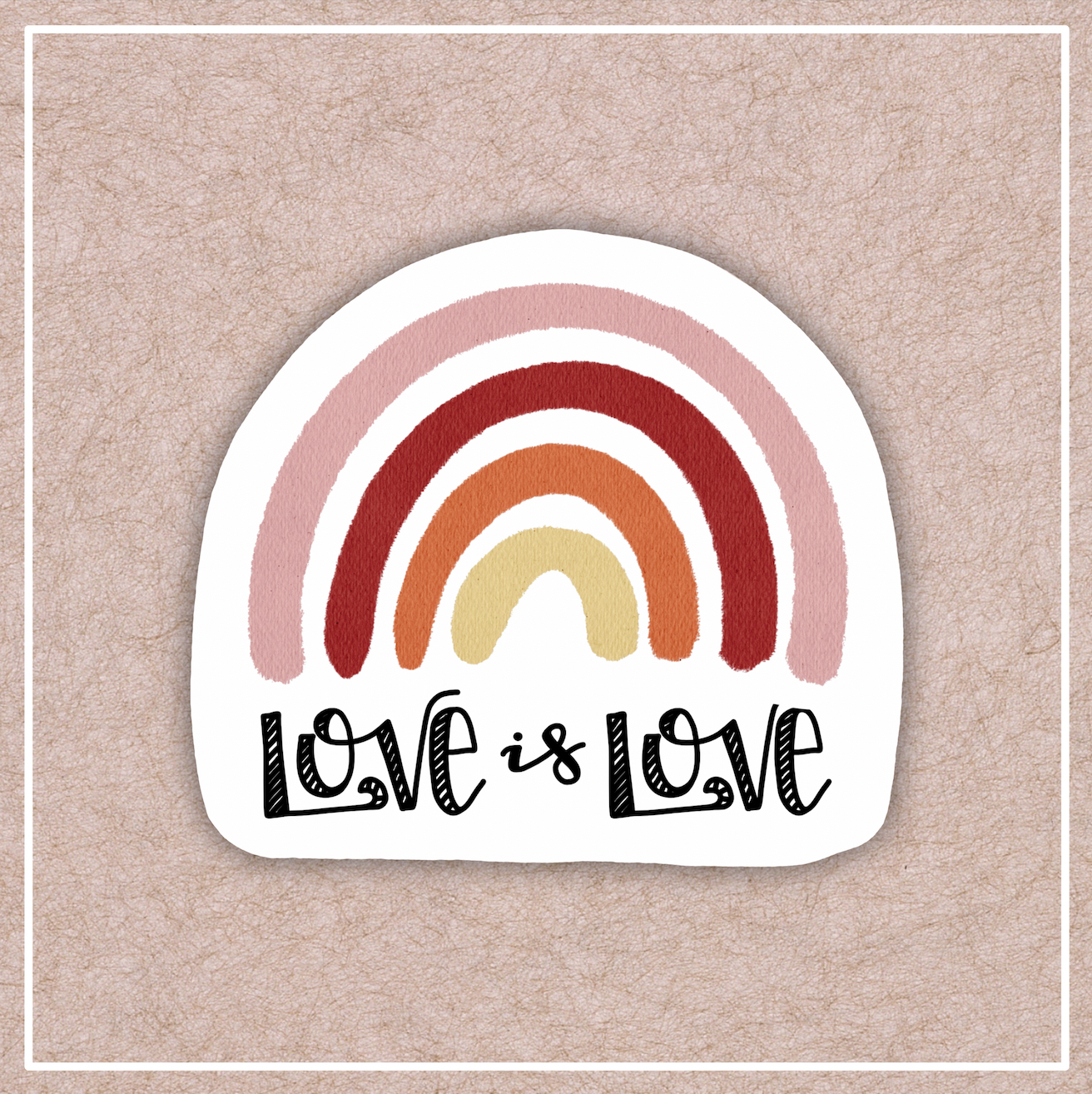 Love Is Love Rainbow Sticker