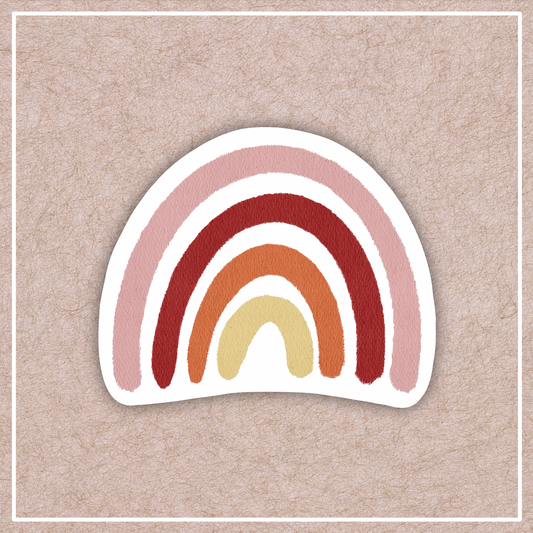 Pink Neutral Rainbow Sticker