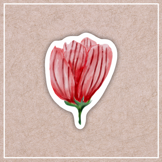Red Tulip Sticker