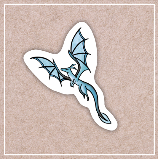 Blue Dragon Vinyl Sticker