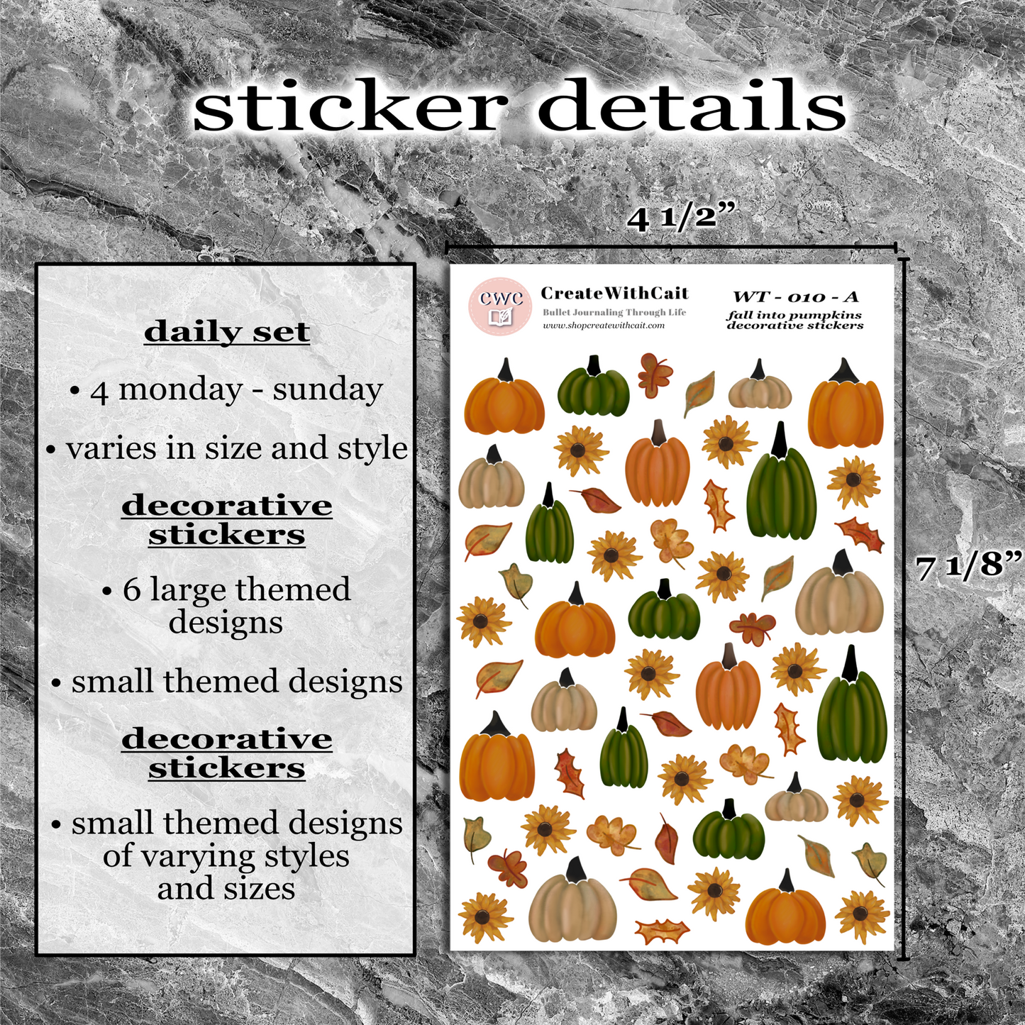 Fall Into Pumpkins Monthly Kit