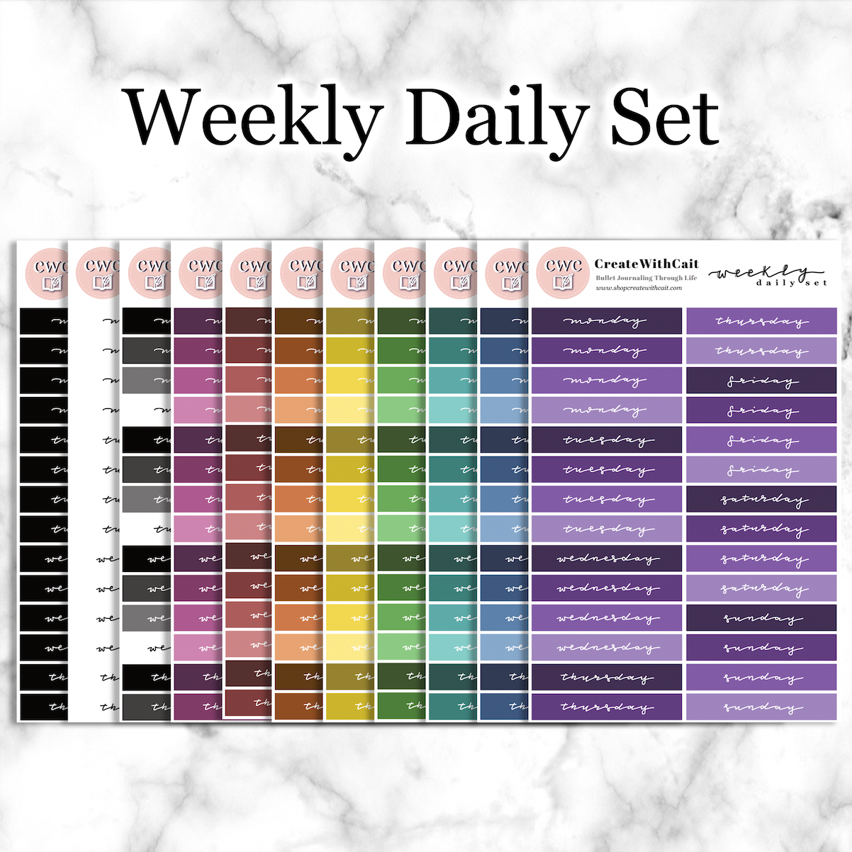 Weekly Daily Set