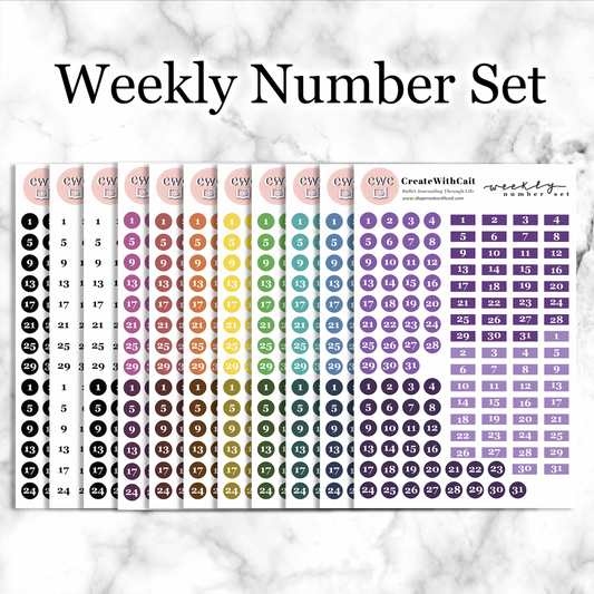 Weekly Number Set