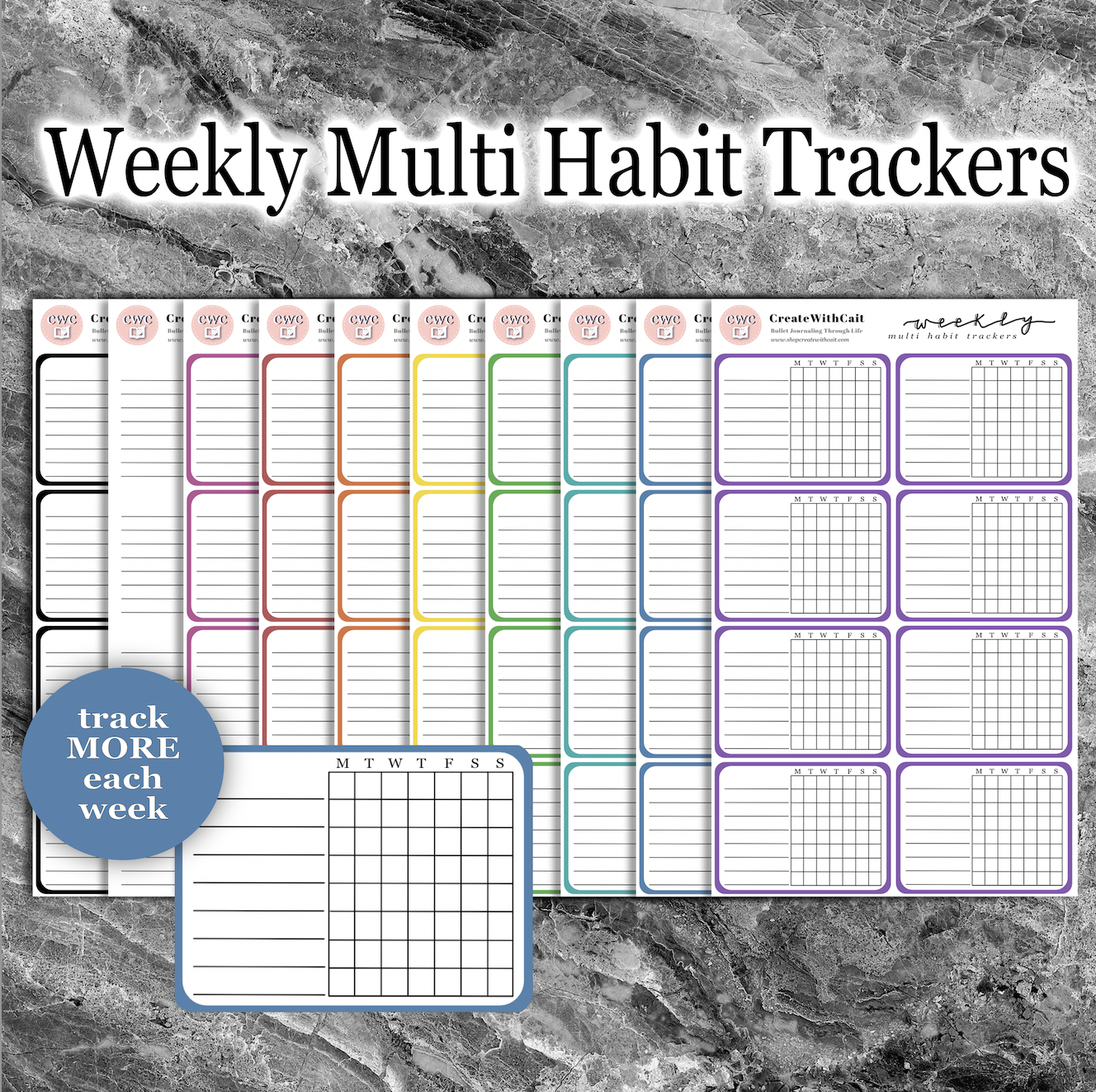 Weekly Multi Habit Trackers