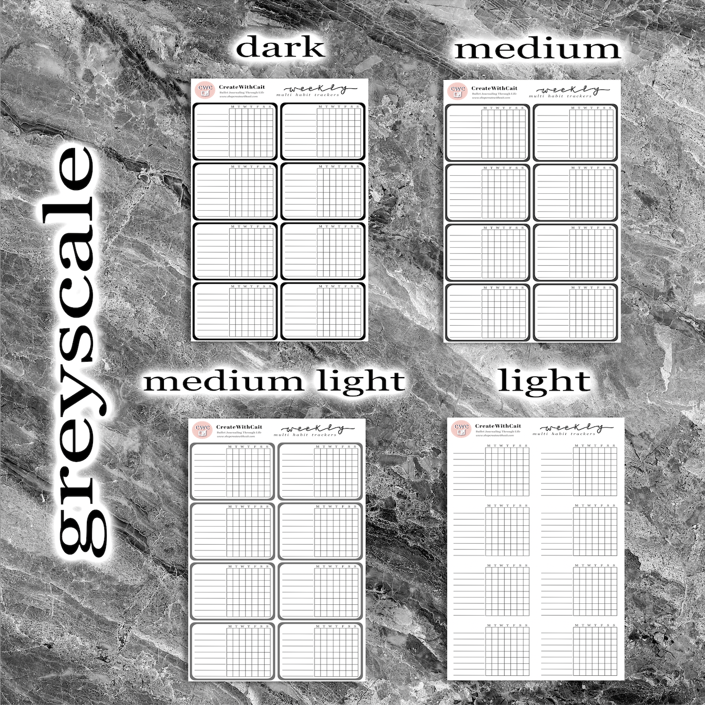 Weekly Multi Habit Trackers