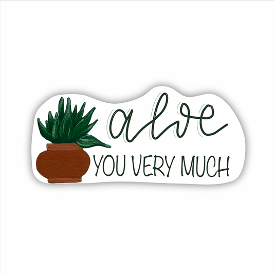 Cactus "Aloe You Very Much" Sticker