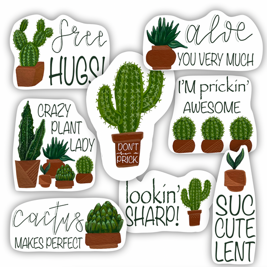 Cactus Sticker Collection
