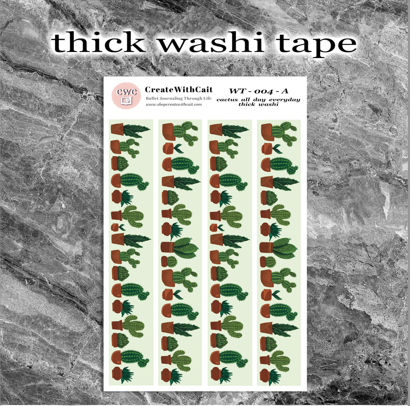 Cactus All Day Everyday Washi Tape